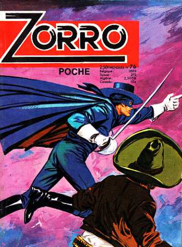 Scan de la Couverture Zorro SFPI Poche n 76